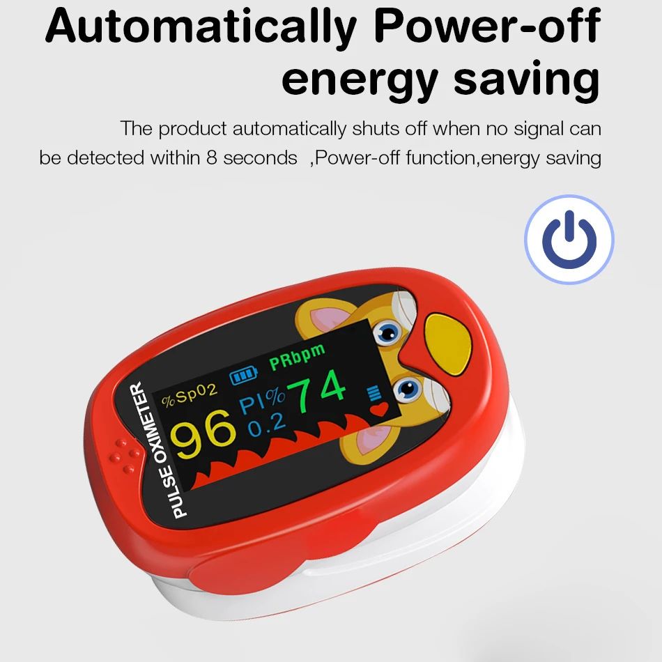 USB Finger Blood Oxygen Monitor for Children Pulse Oximeter OLED Digital Oximetro Home Medical