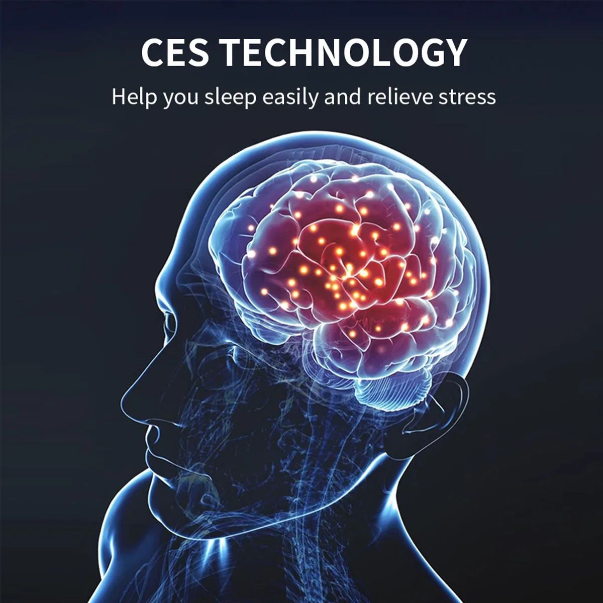 New Handle Sleep Aids Device EMS Microcurrents Electric Shock Waves Rapid Falling Asleep Massage Relaxation Treatment Instrument