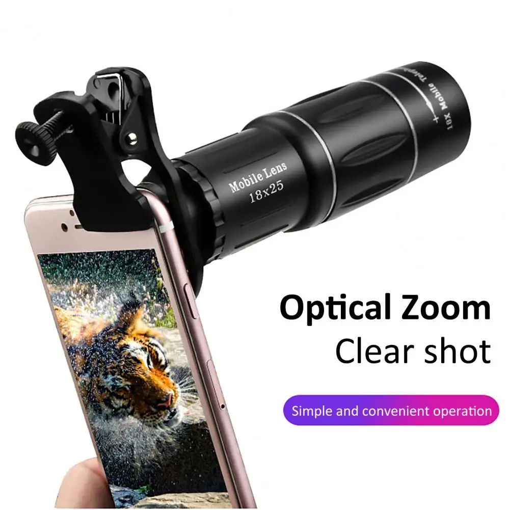 New Mobile Phone Telephoto Lens Universal External Zoom Camera Lens 18 Times Far Away from the Concert