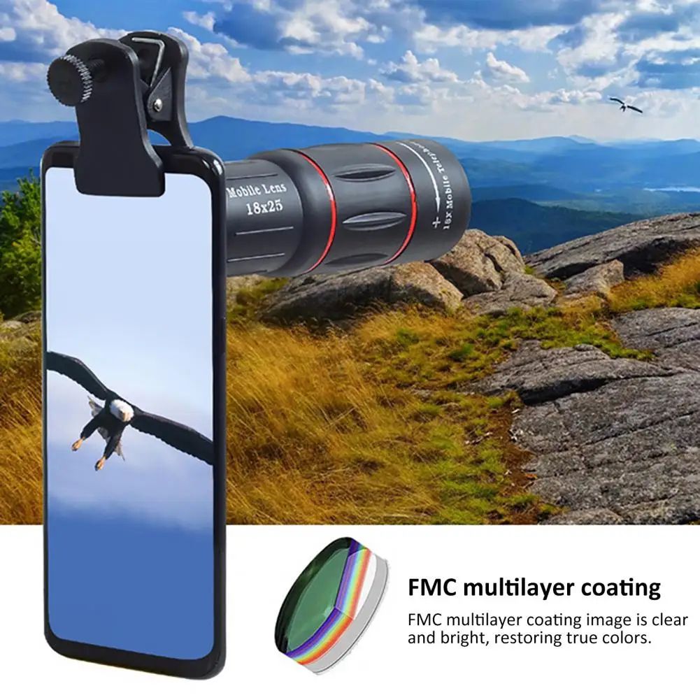 New Mobile Phone Telephoto Lens Universal External Zoom Camera Lens 18 Times Far Away from the Concert