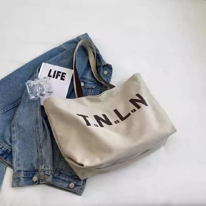 Fashion Canvas Bags Casual Shopping FBK Delivery Fast Large Capacity Shoulder Bag Women's Tote Bag