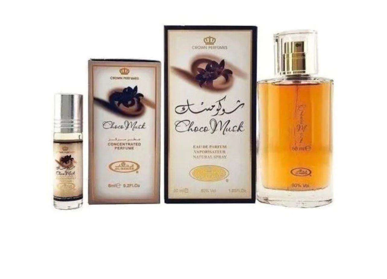 AlRehab Choco Musk EDP 50ML Perfume Oil 6ml COMBO