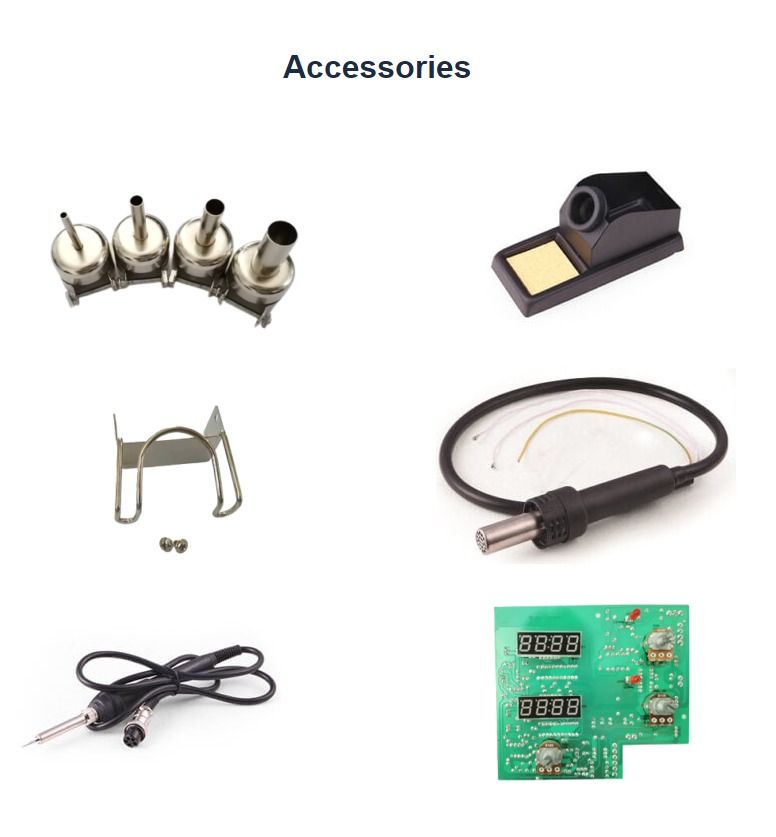 Gordak 952B Soldering Station with 220V Hairdryer SMD Thermostatic Soldering Station Hot Air Gun BGA Rework Station for Phones & Electronics Repair