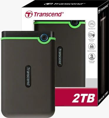 Transcend 2TB EXTERNAL HARD DISK/ HARD DRIVE * - USB 3.0 High Speed Data Transfer