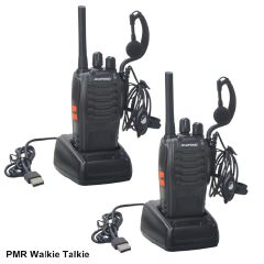 2Pcs/Pack Walkie Talkie Baofeng BF-88E PMR 16Channels 446.00625-446.19375MHz License Free Radio with USB Charger and Earpiece