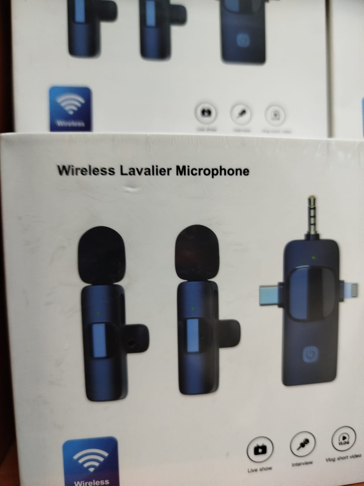 Wireless Lavalier Microphone Noise Cancelling Live Streaming Recording Mobile Phone Microphone