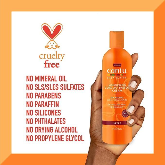 Cantu Moisturizing Curl Activator Cream With Shea Butter For Natural Hair, 12 Fl Oz