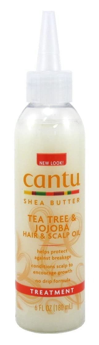 Cantu Shea Butter Tea Tree & Jojoba Hair & Scalp Oil 6 Ounce (180ml)