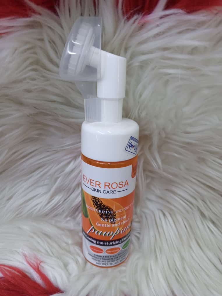 Ever Rosa pawpaw Cleansing Foam professional skin care whitening moisturizing facial cream