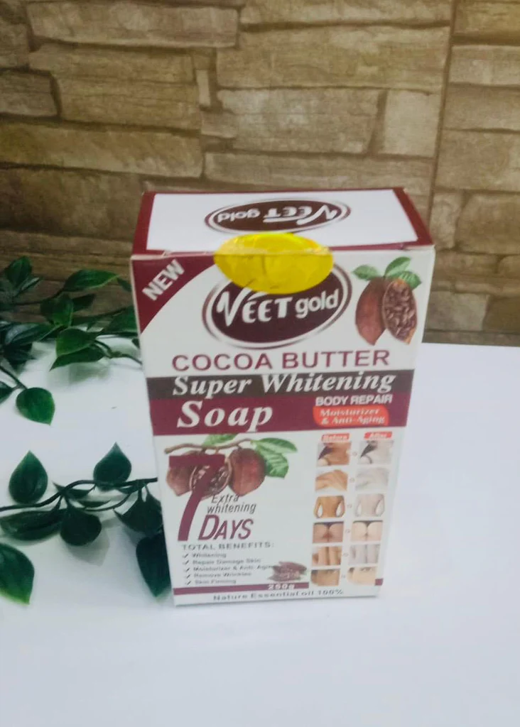 Cocoa butter VEET super whitening soap Body repair Moisturizer and anti aging Cream