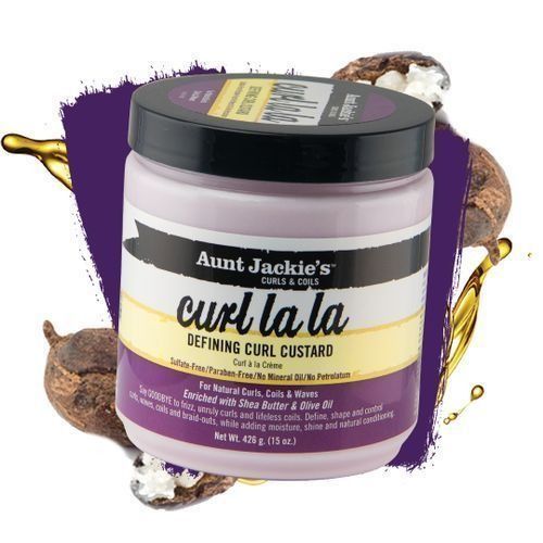 Aunt Jackie'S Curl Defining Custard Curl Lala for natural curls ,coils and waves enriched with Shea butte and olive oil
