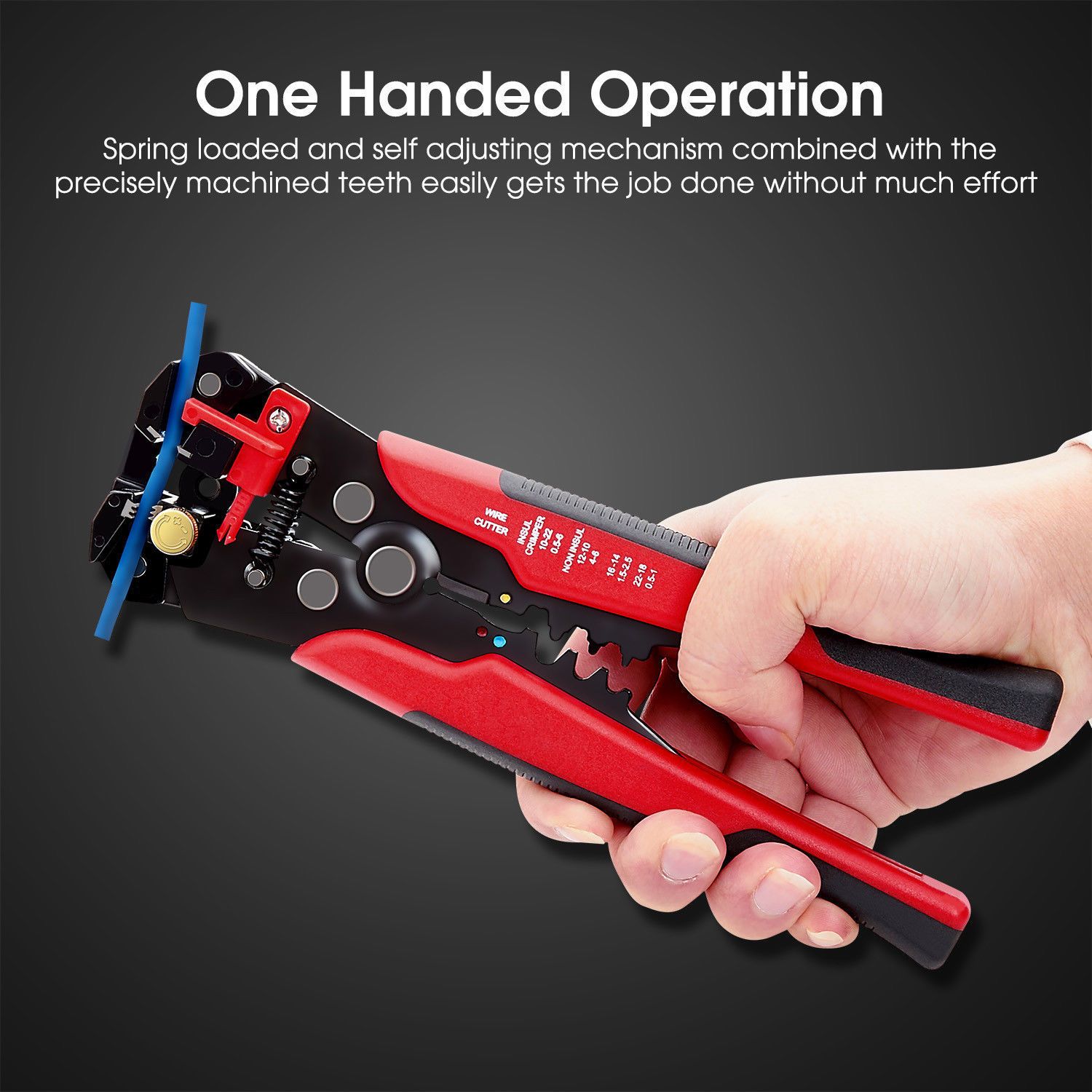 Crimper Stripping Cutter Pliers Crimper Cable Cutter Adjustable Wire Stripper Multifunctional Stripping Crimping Pliers Terminal Hand Tool