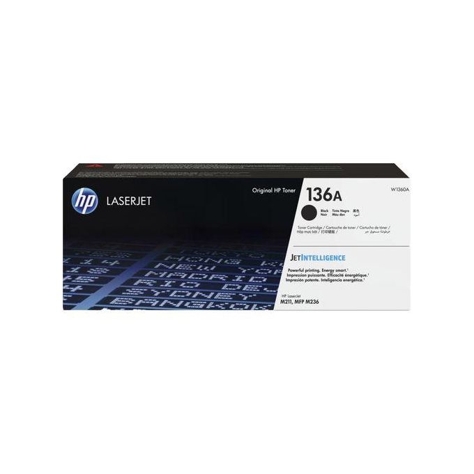 HP 136A Black LaserJet Toner Cartridge (W1360A)