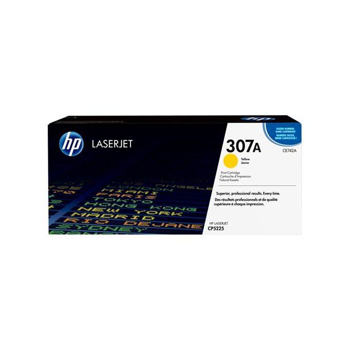 HP 307A Yellow LaserJet Toner Cartridge (CE742A)
