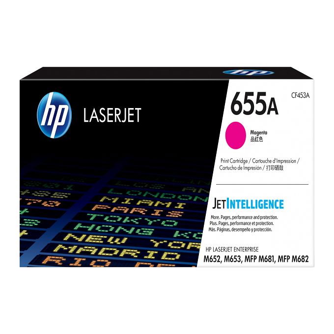 HP 655A Magenta LaserJet Toner Cartridge (CF453A)