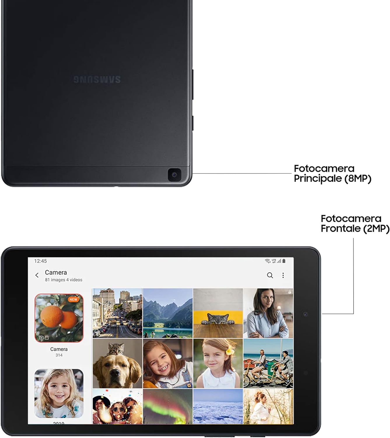 Samsung Galaxy Tab A 8.0" 2019 SM-T290 32GB 2GB RAM Android Tablet Cellular + WiFi Camera 8MP/2MP
