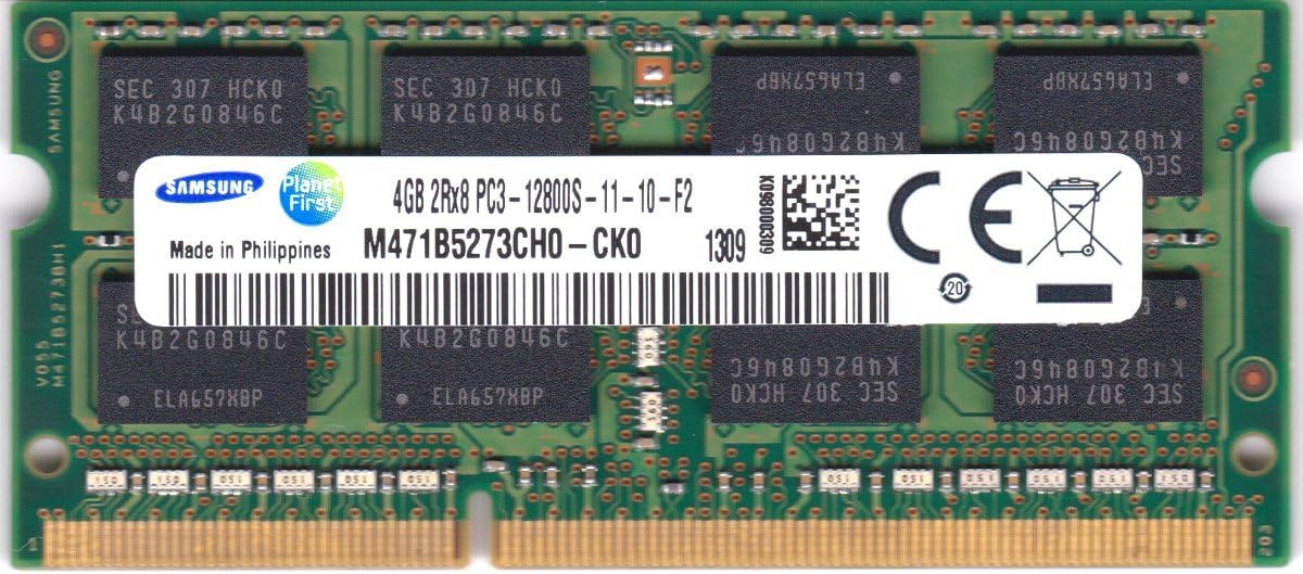 Samsung 4GB DDR3 PC3-12800 1600MHz 204-Pin SODIMM Laptop Memory Module RAM