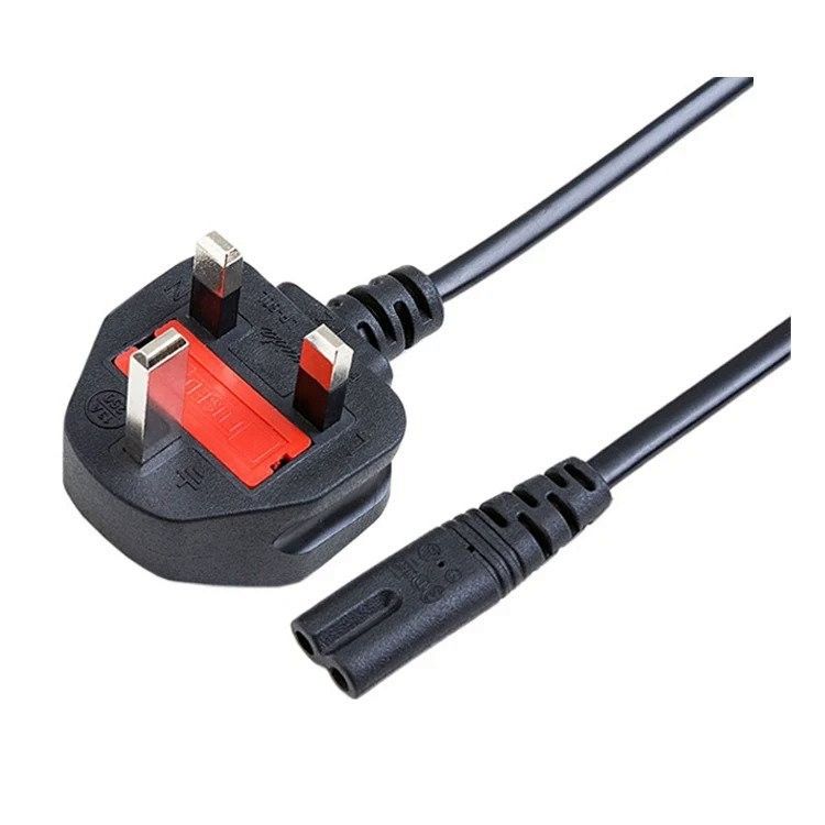 Fused 2 Pin Power Cable with UK Plug Connector 1.5 Metres | Electric Cord fused Power Cable 2Pin Cable 1.5 Metres 250V 2.5A Power Cord UK Power Cable for TV Printers Radio