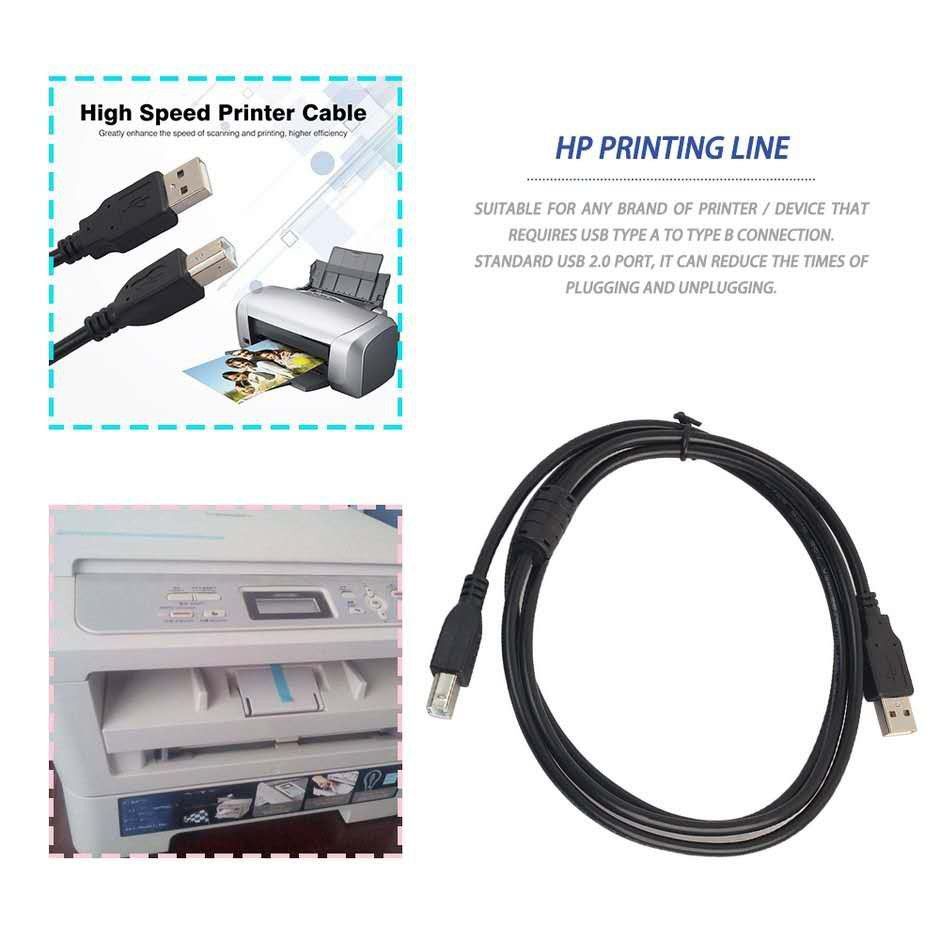 1.5M High Speed USB 2.0 Printer Cable for Canon Epson HP Printer