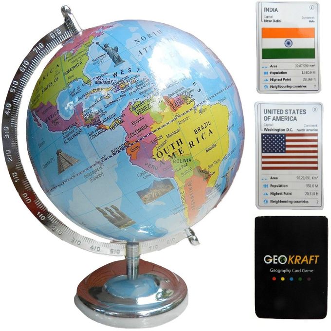 Globe World Map -round