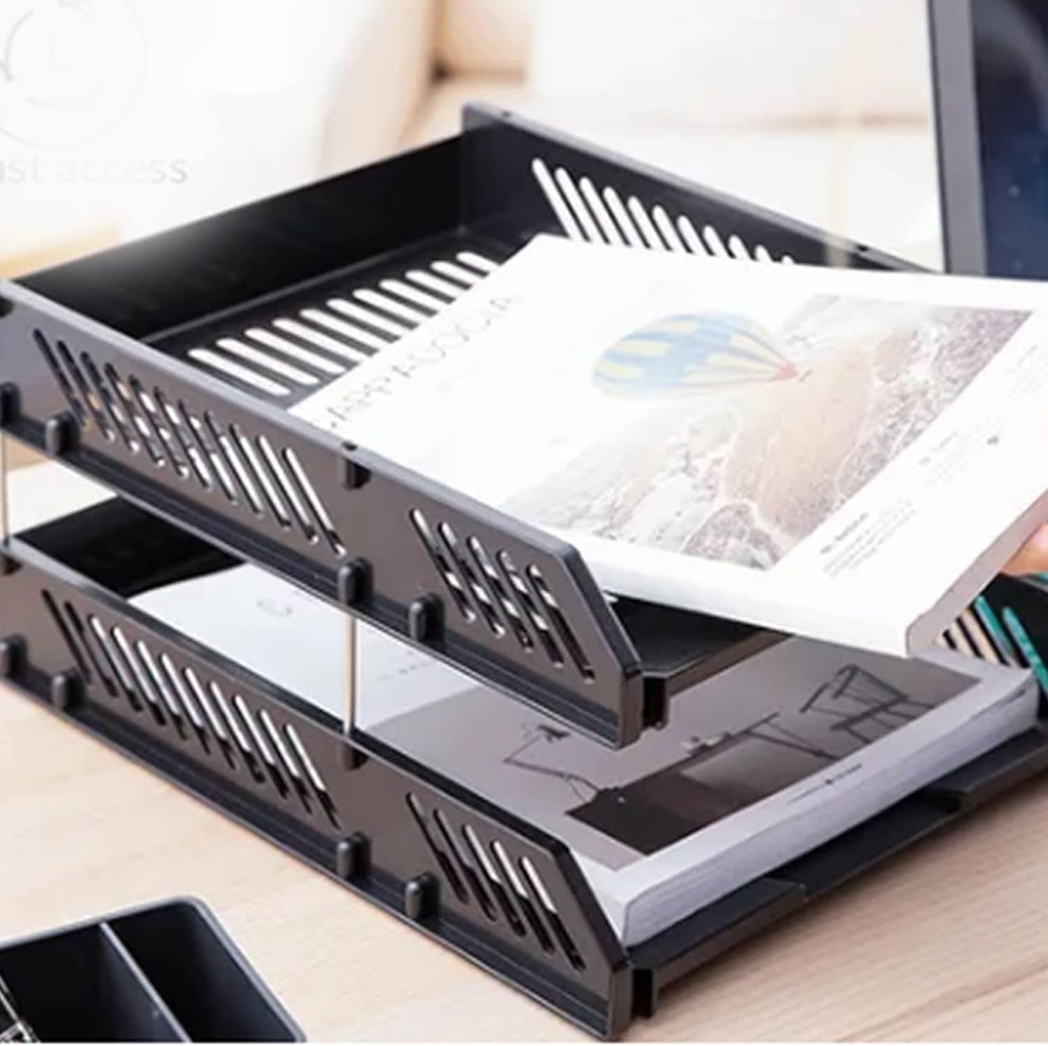 Office tray 2 tier Plastic