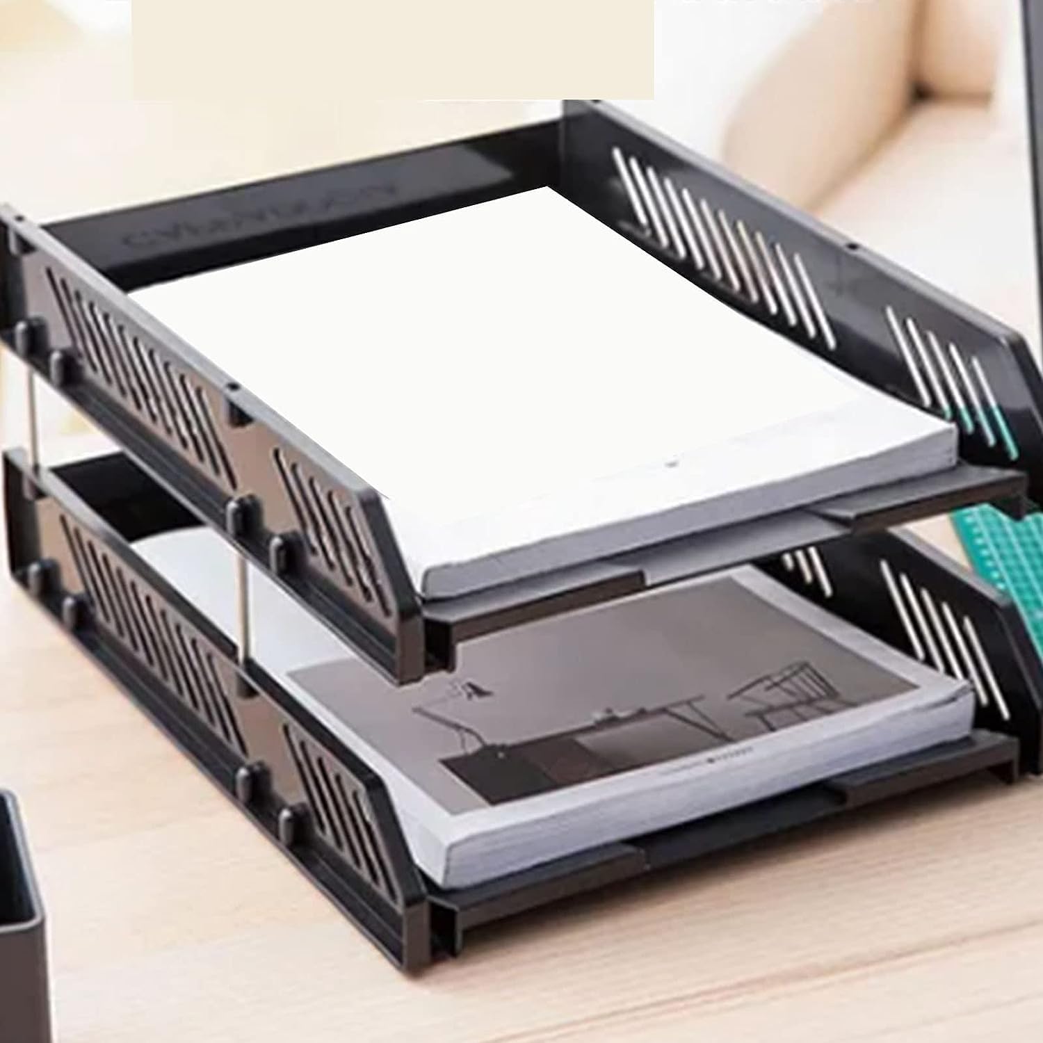 Office tray 2 tier Plastic