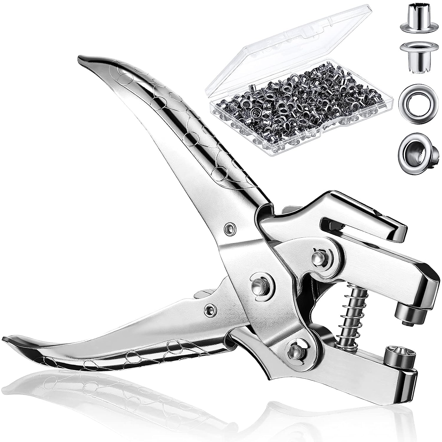 Eyelet Hole Punch Pliers With 100-pieces Eyelets