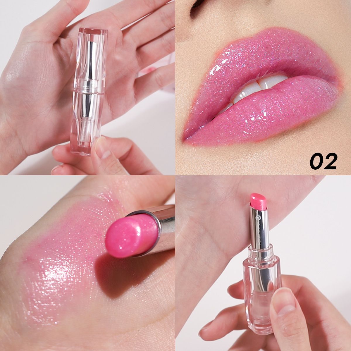 YOUNG VISION 6-color Moisturizing Lipstick - Transparent with Colorful Lip Liner - Temperature-Change Lip Balm view 8