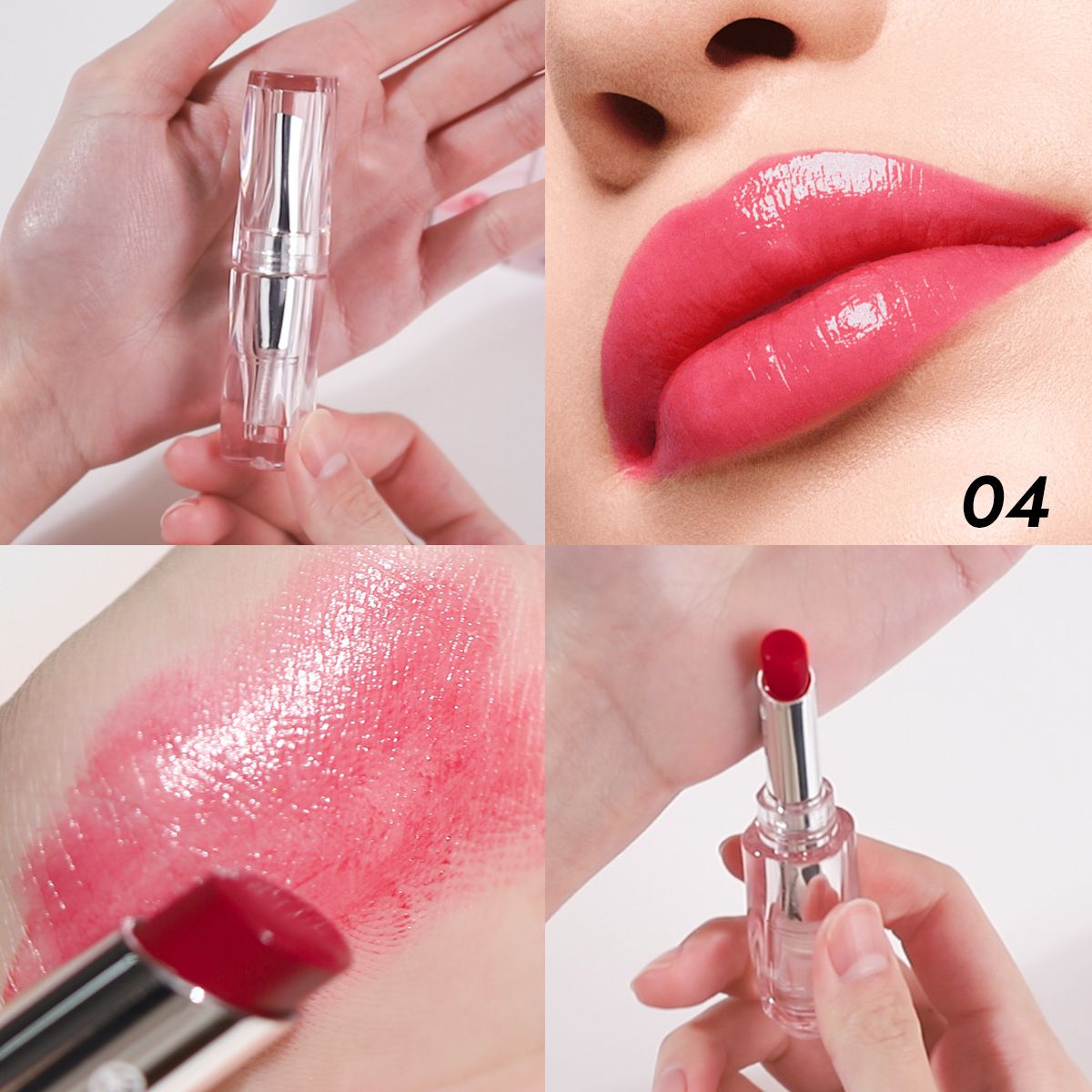 YOUNG VISION 6-color Moisturizing Lipstick - Transparent with Colorful Lip Liner - Temperature-Change Lip Balm view 10