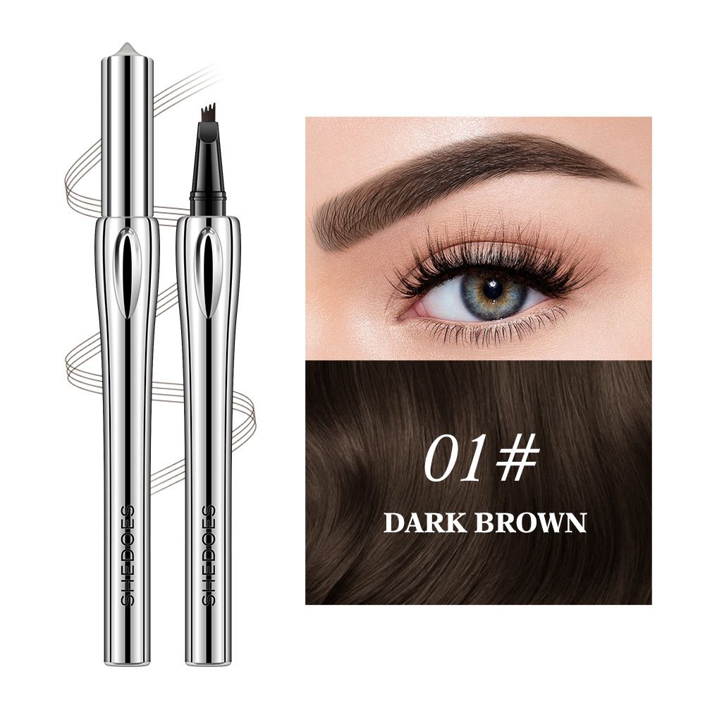 Quadrifurcated eyebrow pencil is water-resistant and does not smudge. It is extremely fine and naturally three-dimensional, creating a wild look. It can be used for multiple purposes in one stroke. view 7