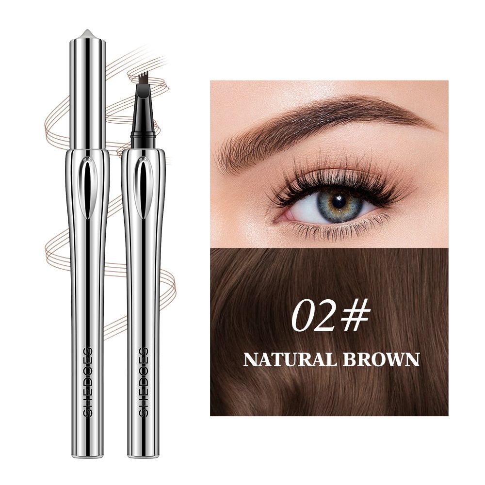 Quadrifurcated eyebrow pencil is water-resistant and does not smudge. It is extremely fine and naturally three-dimensional, creating a wild look. It can be used for multiple purposes in one stroke. view 8