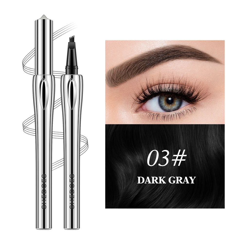 Quadrifurcated eyebrow pencil is water-resistant and does not smudge. It is extremely fine and naturally three-dimensional, creating a wild look. It can be used for multiple purposes in one stroke. view 9