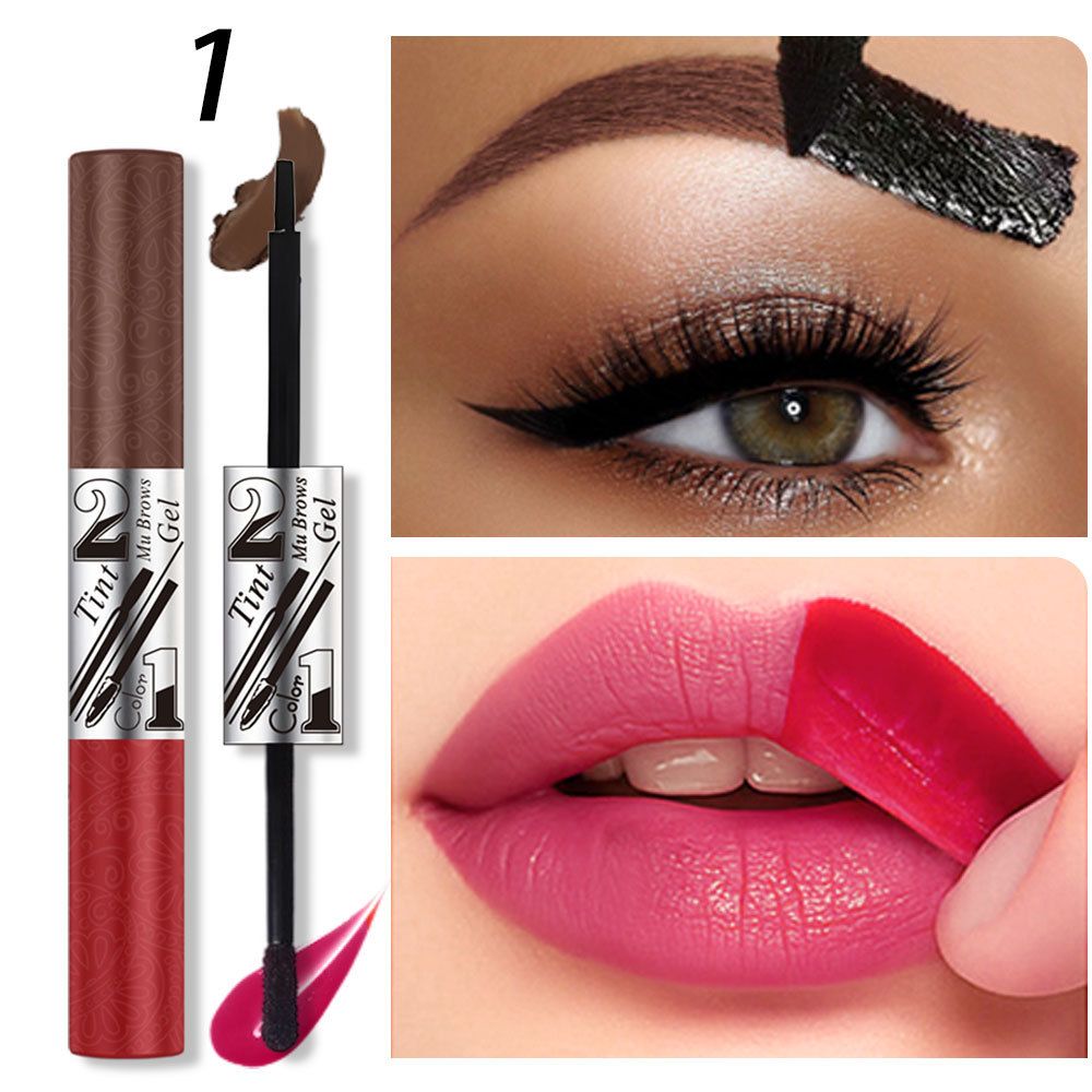 [Foreign Trade] Double-ended peel-off eyebrow gel, eyebrow tint, peel-off lip gloss, natural brow 3D coloring cream view 6