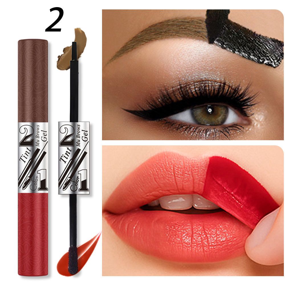 [Foreign Trade] Double-ended peel-off eyebrow gel, eyebrow tint, peel-off lip gloss, natural brow 3D coloring cream view 7