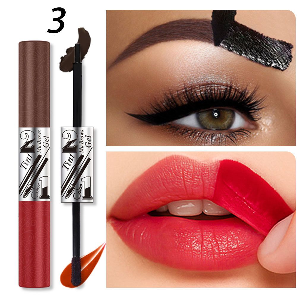 [Foreign Trade] Double-ended peel-off eyebrow gel, eyebrow tint, peel-off lip gloss, natural brow 3D coloring cream view 8