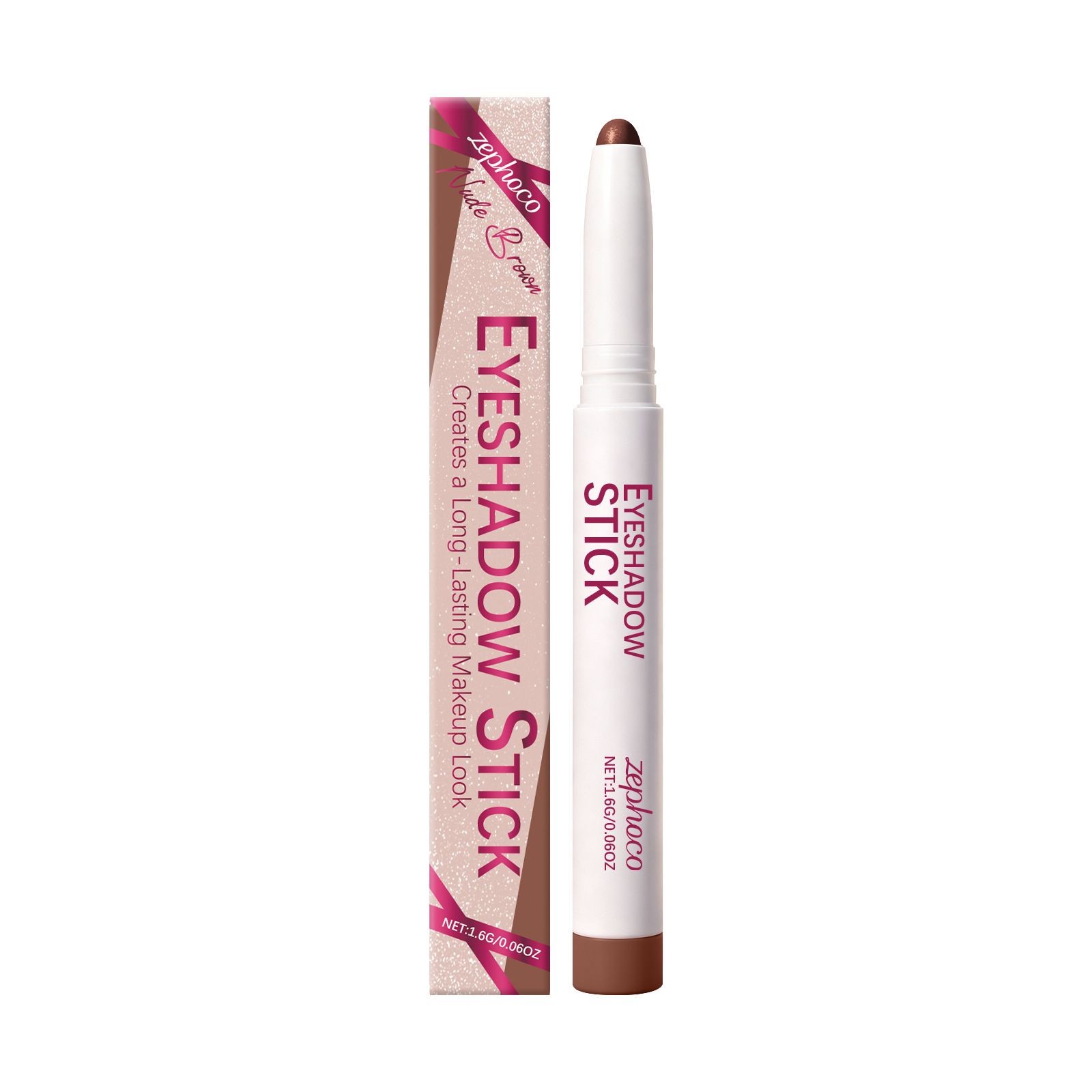 Zephoco silky soft fog eye shadow pen color display fine flash natural light makeup versatile commute dating eye shadow view 7