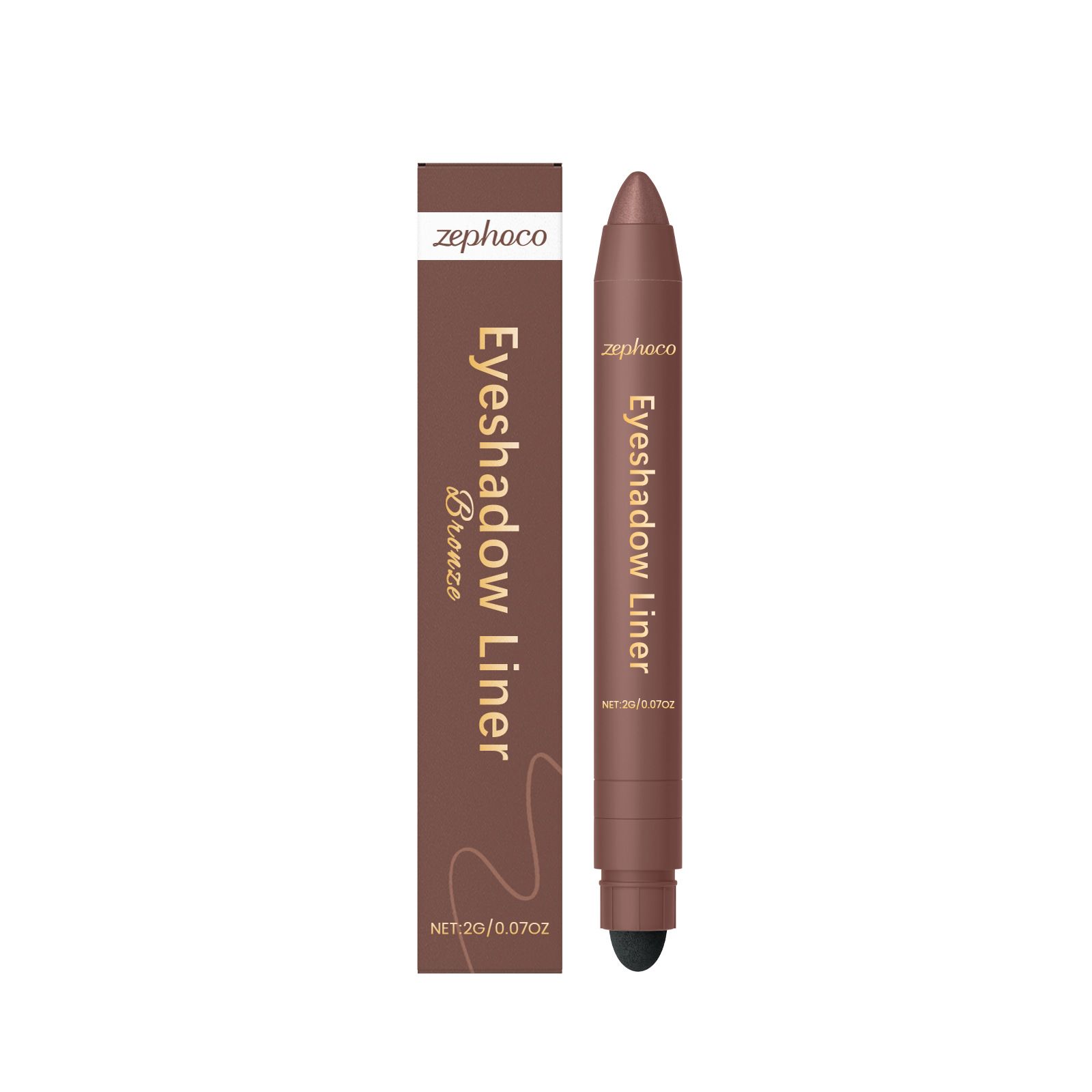 zephoco dual-purpose eyeliner pencil, lightweight and silky smooth, perfectly outlines and defines the eye makeup, with excellent color rendering and easy-to-use eyeliner pencil view 7