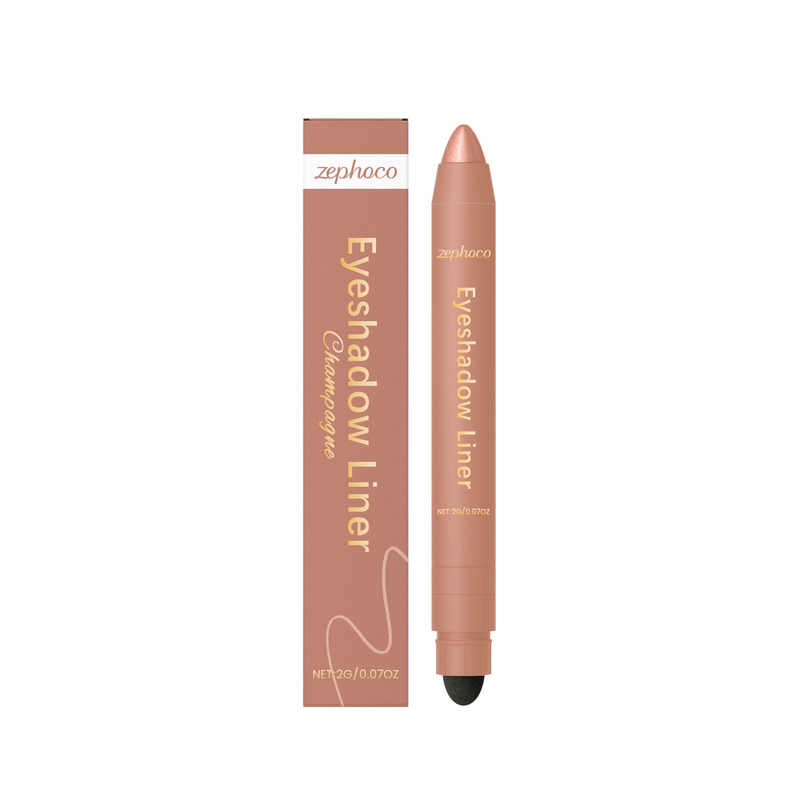 zephoco dual-purpose eyeliner pencil, lightweight and silky smooth, perfectly outlines and defines the eye makeup, with excellent color rendering and easy-to-use eyeliner pencil view 9