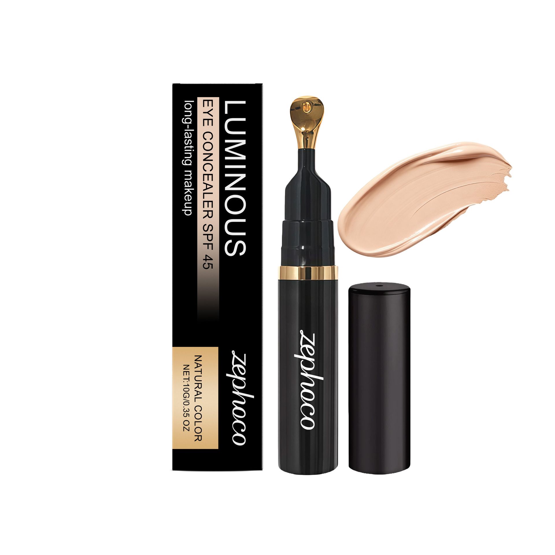 ZEPHOCO Lightening Eye Concealer Cream: Natural and conforming, it conceals eye imperfections, moisturizes and hydrates, and maintains makeup for long-lasting coverage view 6