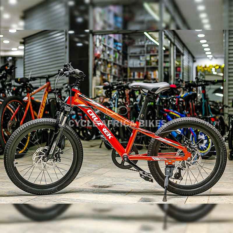 Super Steady CruzTrek 20-Inch Kids Bike for Ages 7-11 Red