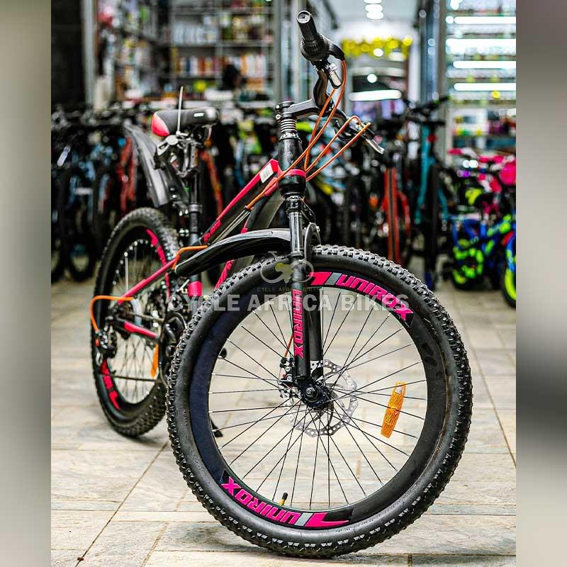 Unirox Mountain Bike 24-Inch with 21-Speed Drivetrain for Kids