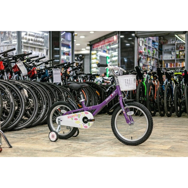 Cruztrek Kenetica Kids Bike 16-Inch with Training Wheels