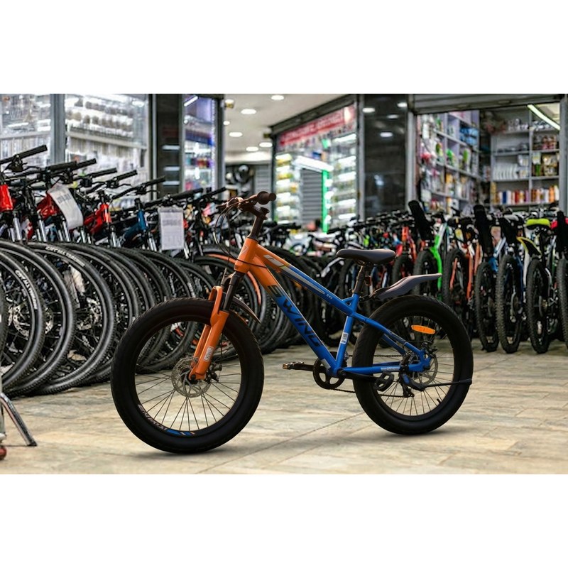 Swing Super Fatbike 20-Inch Kids Bike with Suspension Fork - Blue GT (Ages 7-11)