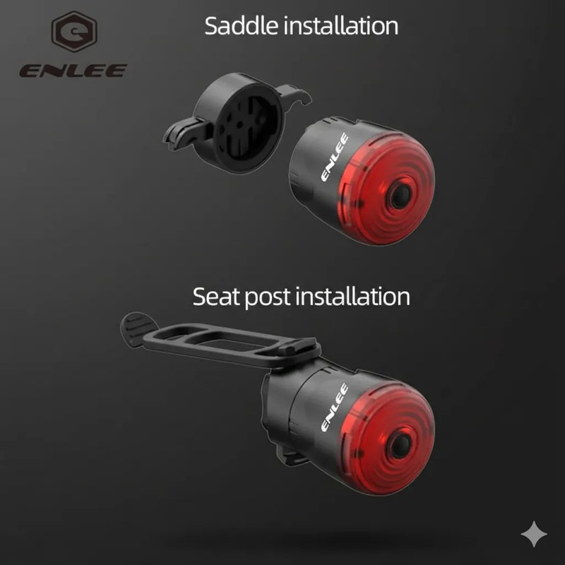 Enlee Smart Tail Bike Light WT-003 with Brake Sensing