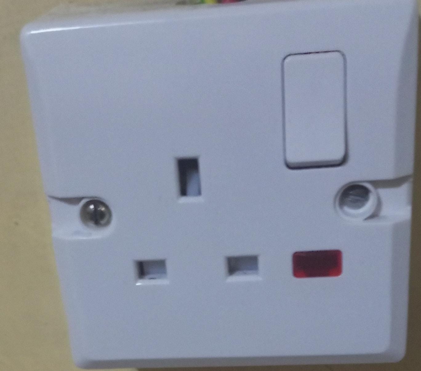 Heating socket switch heat resistant power cooker socket single socket with indicator