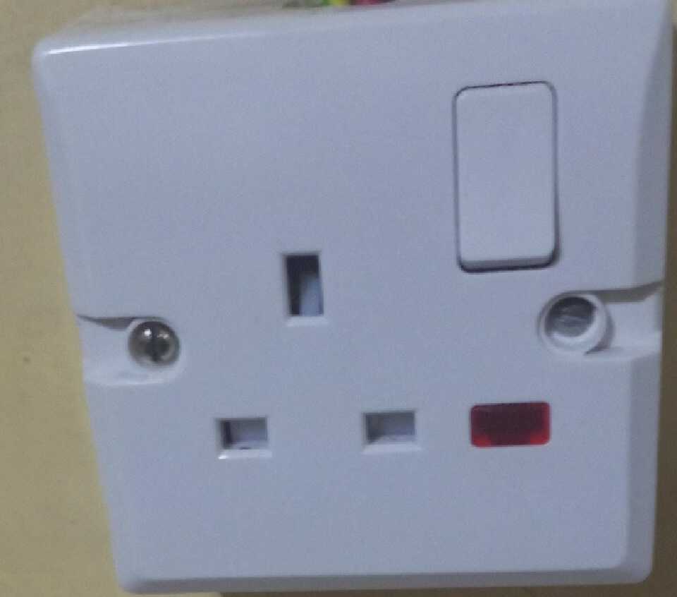 Heating socket switch heat resistant power cooker socket single socket with indicator