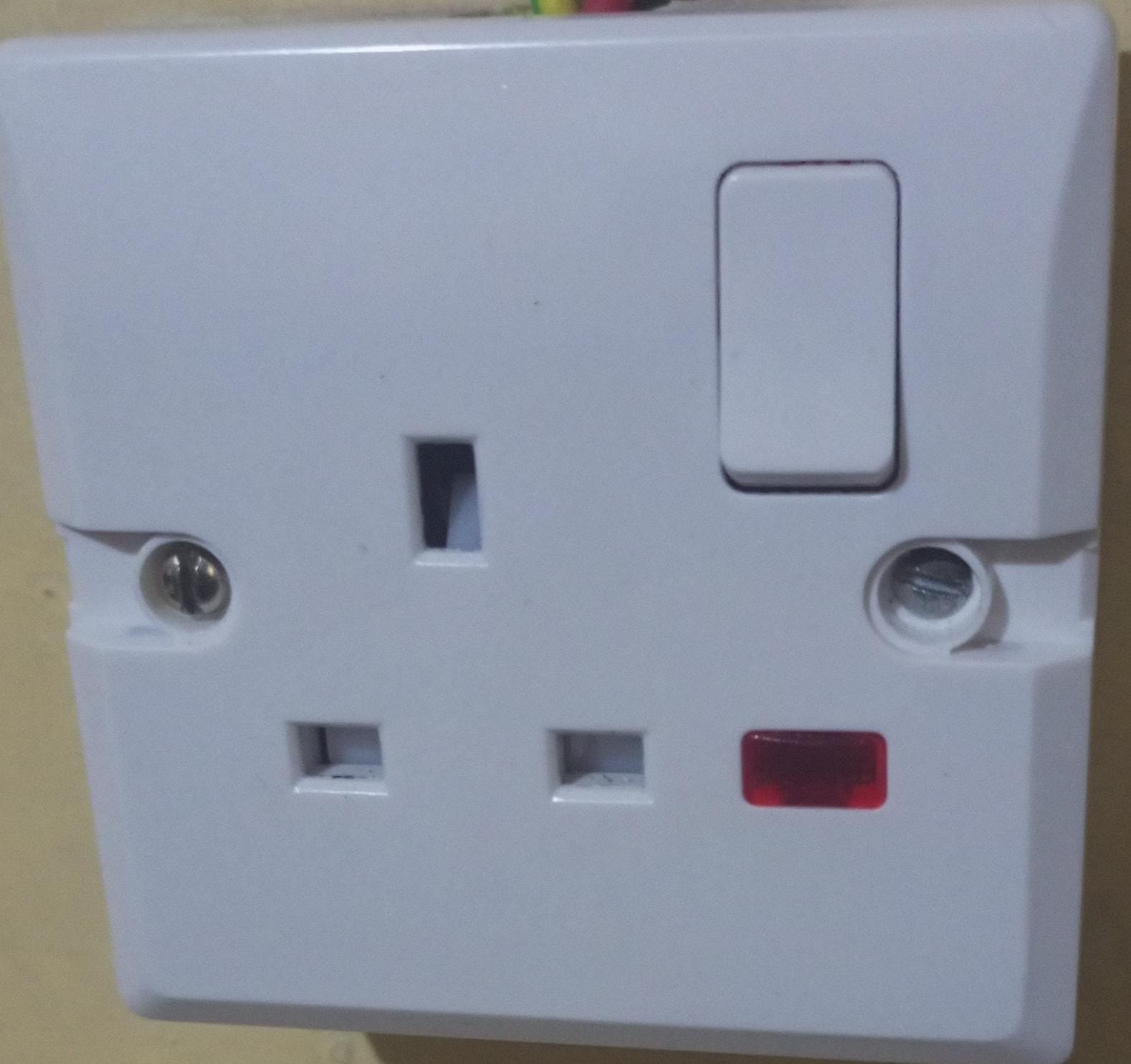 Heating socket switch heat resistant power cooker socket single socket with indicator