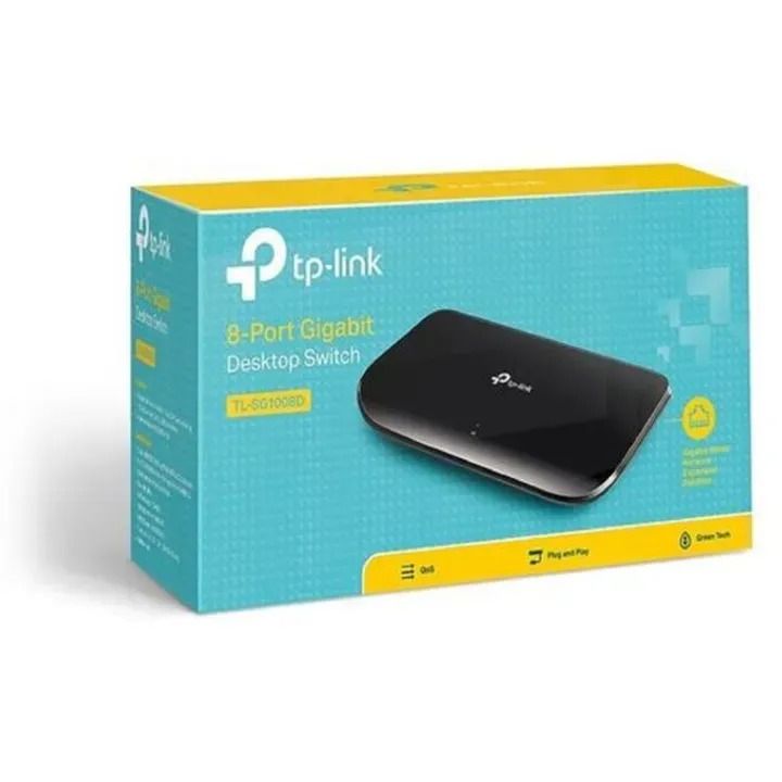 TP LINK 8 PORT GIGABIT DESKTOP SWITCH ROUTER