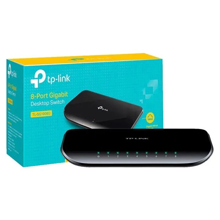 TP LINK 8 PORT GIGABIT DESKTOP SWITCH ROUTER