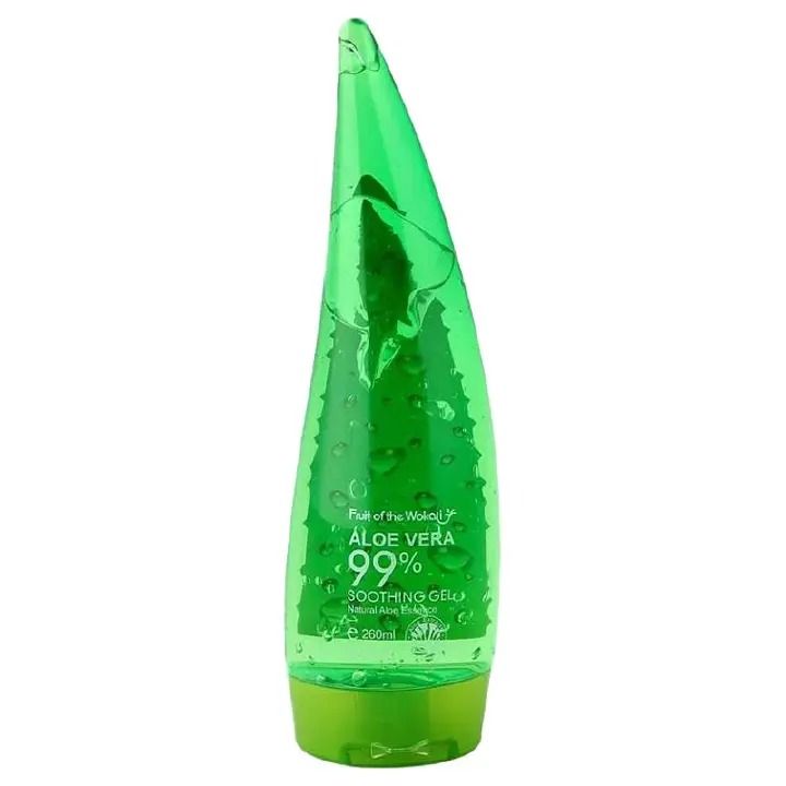 Fruit Of The Wokali Aloe Vera Soothing Gel Sunburn Repair Gel 99% Natural AloeVera Content Treat Sun Burns and Repairs Skin Faster Hydrating and Moisturizing Cream